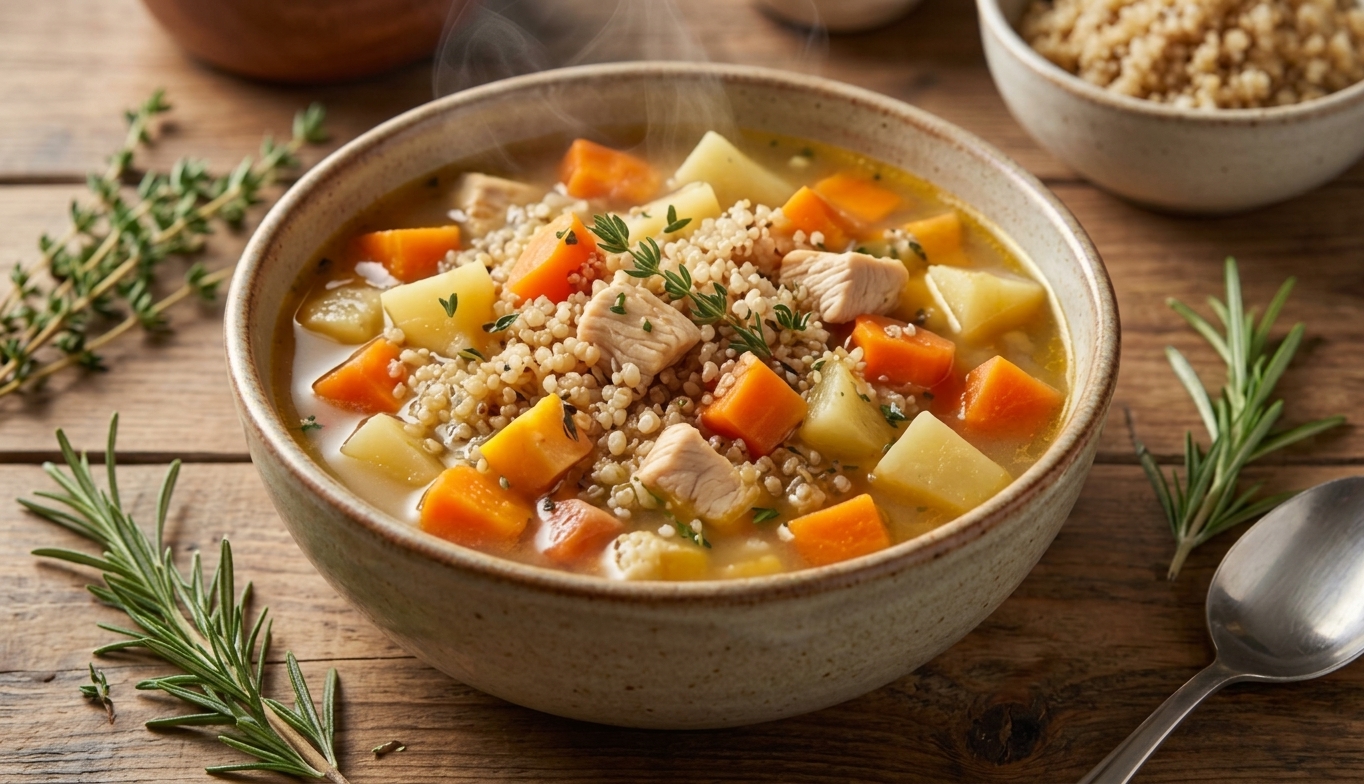 Low-FODMAP Κοτόσουπα με Ρίζες